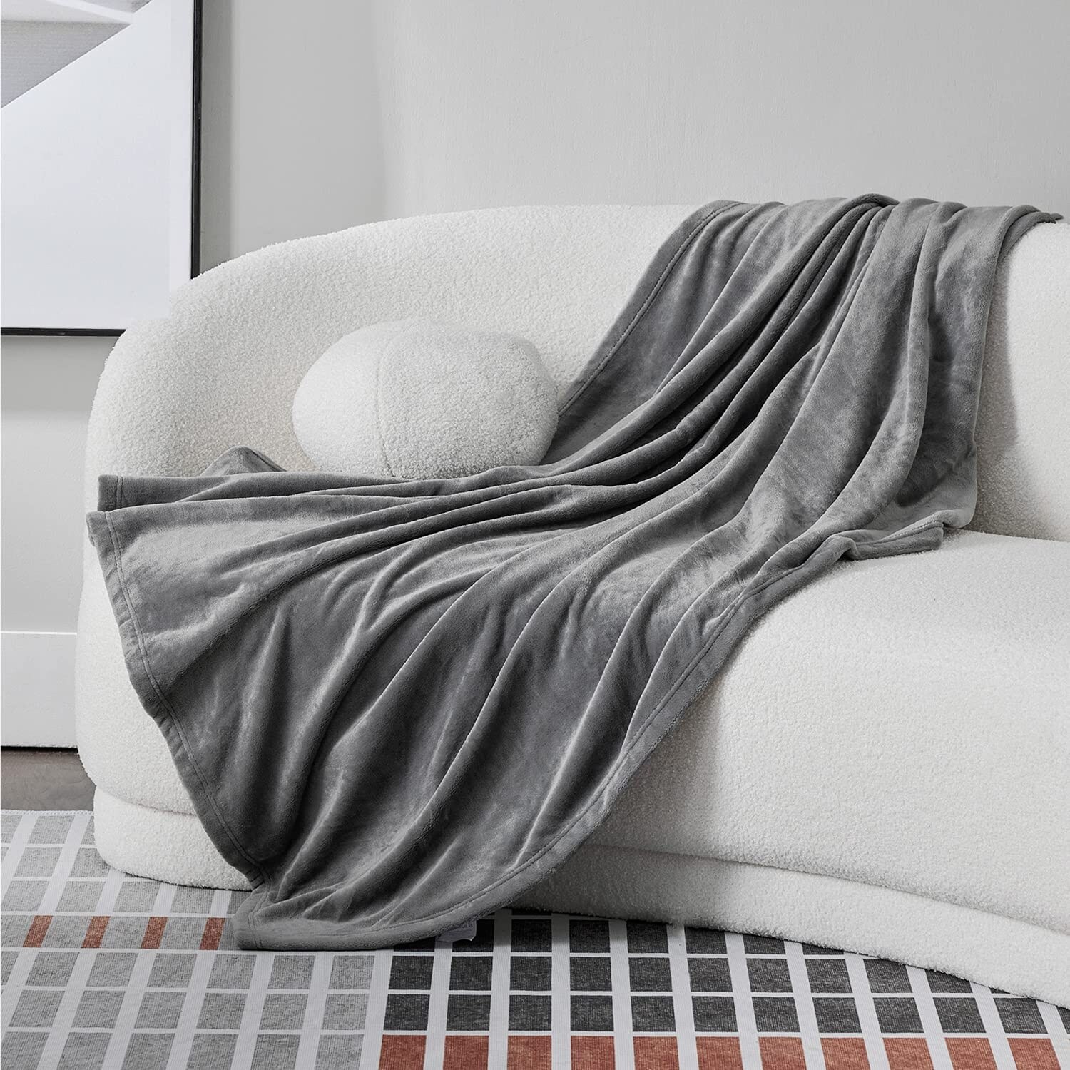 Fleece Throw Blanket for Couch Sofa
