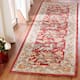 SAFAVIEH Handmade Chelsea Ashlyn French Country Floral Wool Rug - 2'6" x 20' Runner - Red