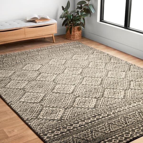 slide 2 of 18, Alexander Home Brentley Moroccan Geometric Rug