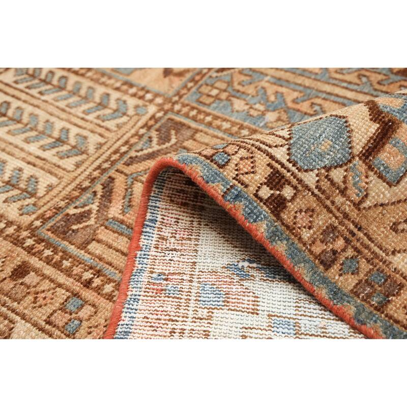ECARPETGALLERY Hand-knotted Antalya Vintage Copper Wool Rug - 6'8 x 10'0