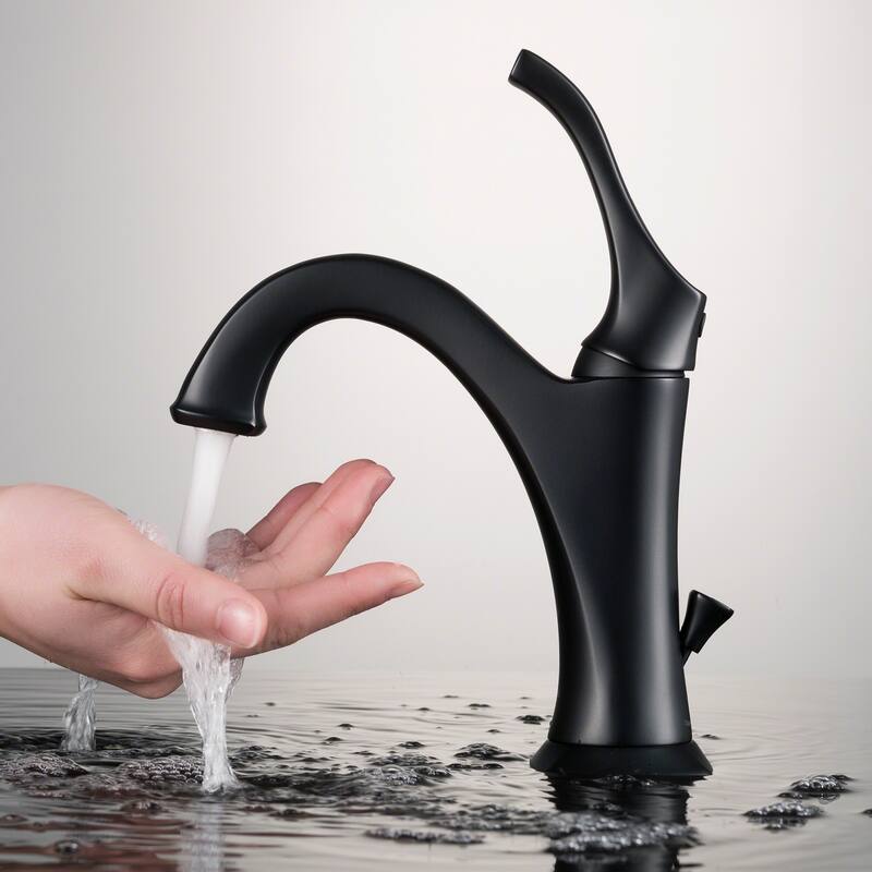 Kraus Pack of (2) Arlo 1.2 GPM Single Hole Bathroom Faucet with Pop-Up