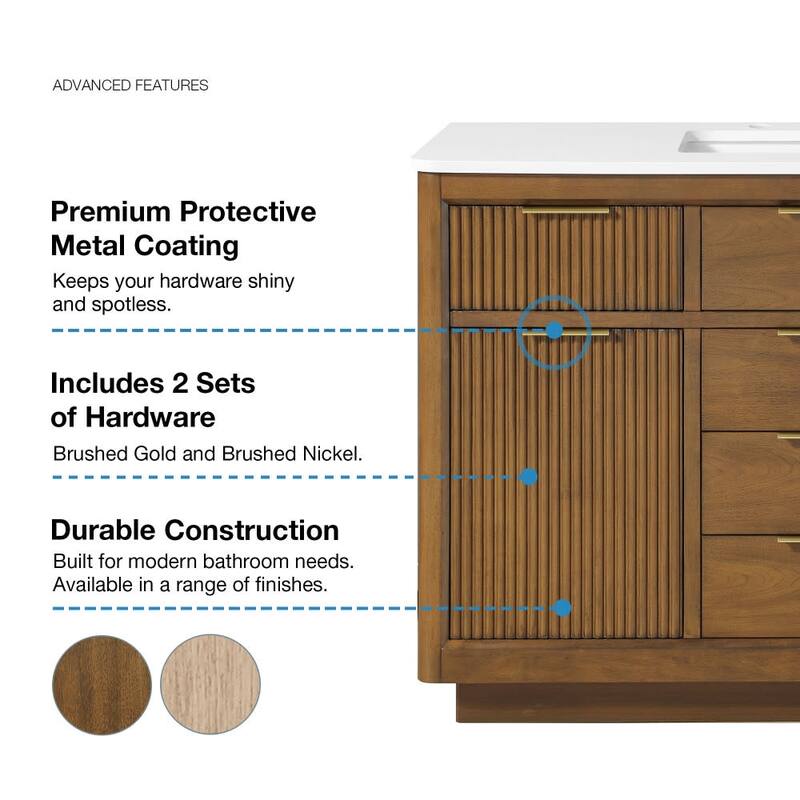 Ove Decors XANDER-48 Xander 48" Free Standing Single Basin Vanity Set