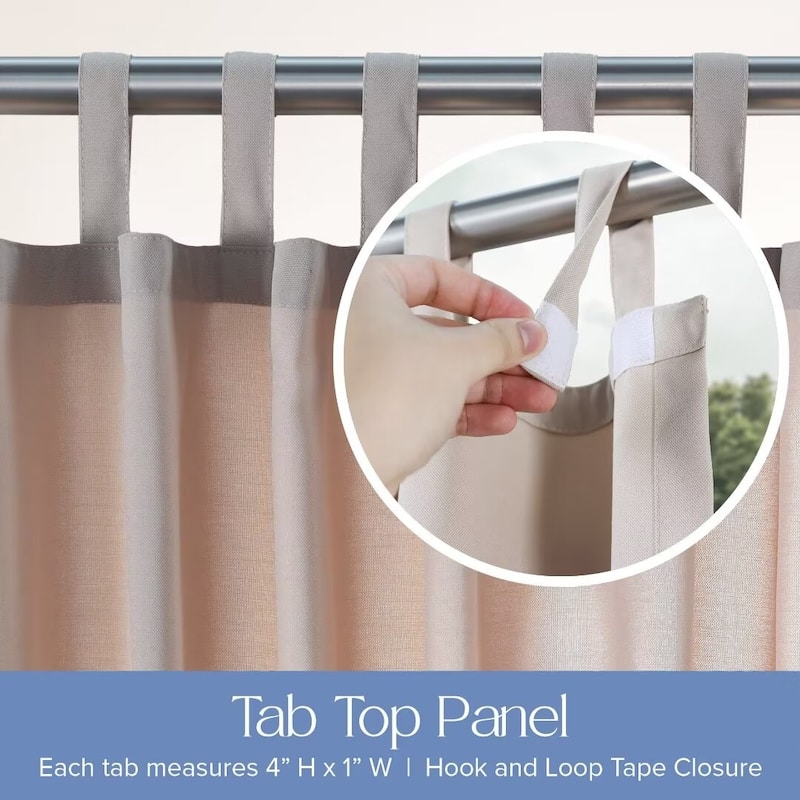 Wonderland Solid Tab Top Outdoor UV Protected Privacy Panel