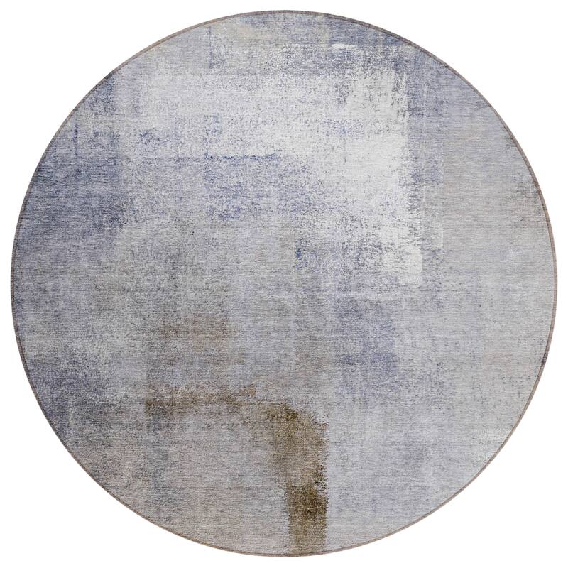 Machine Washable Indoor/ Outdoor Chantille Solid Ombre Rug
