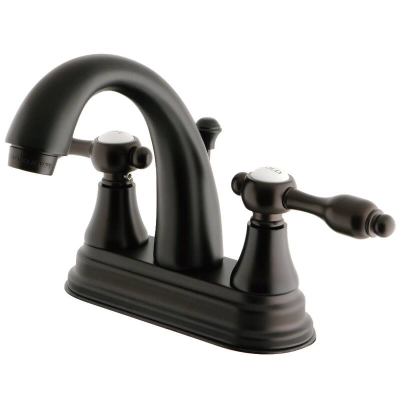 Kingston Brass Tudor Centerset Bathroom Faucet - Includes Metal Pop-Up