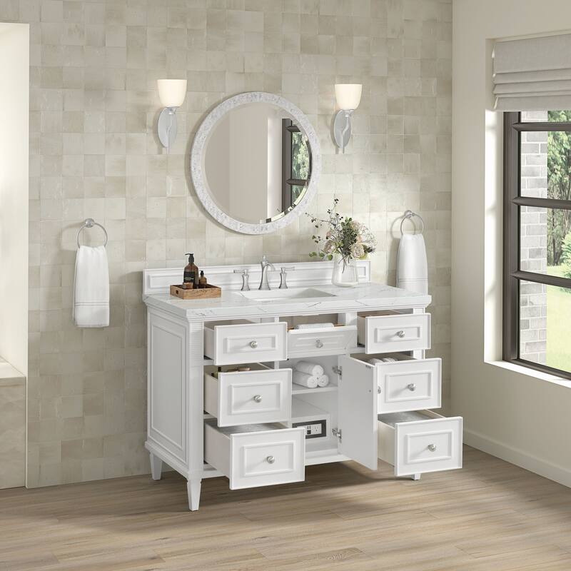 James Martin Vanities 424-V48-FENC Lorelai 48" Free Standing Single