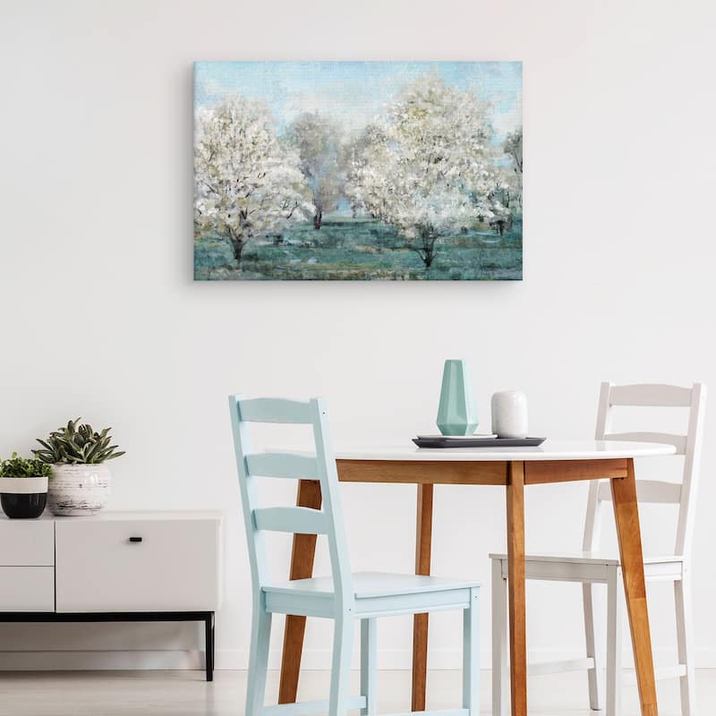 Flowering Trees by Studio Arts Canvas Art Print