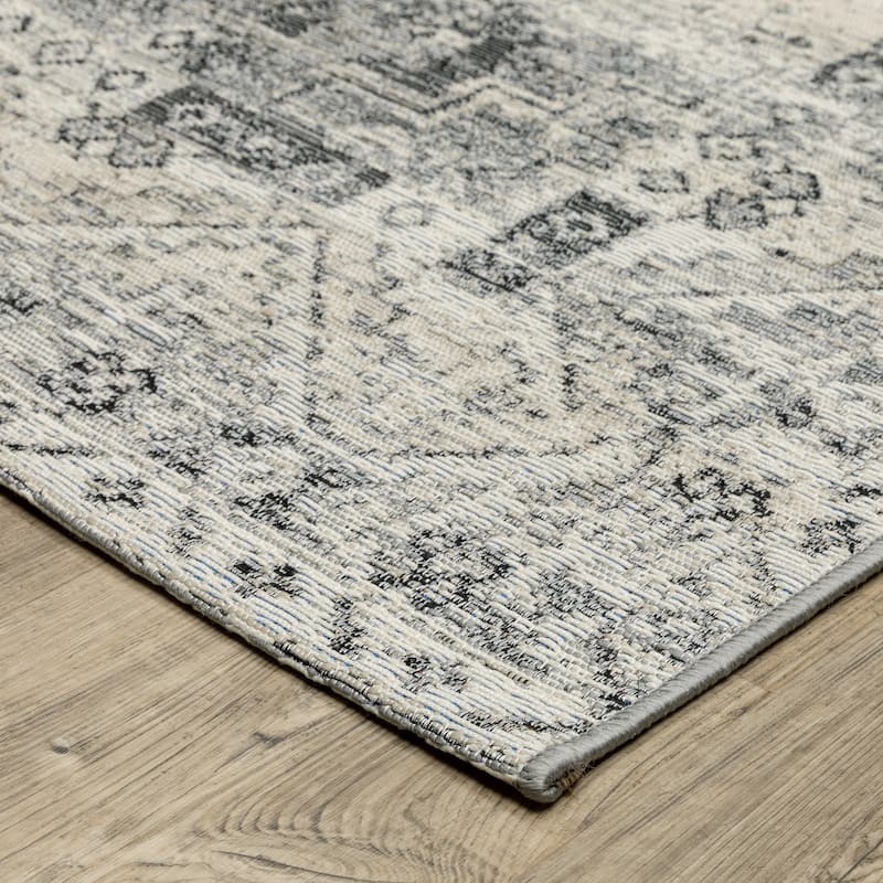 Style Haven Nova Faded Nomadic Grey/ Ivory Area Rug