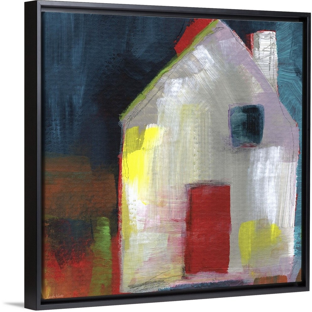 Shop Red Door Black Float Frame Canvas Art On Sale Overstock
