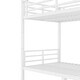 preview thumbnail 10 of 10, White Metal Twin XL Over Twin XL Bunk Bed with Under Bed Storage and Safety Guardrails