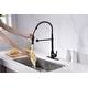 preview thumbnail 16 of 29, UltraFaucets Euro Collection Spring Spout Kitchen Faucet With Pull-Down Spray