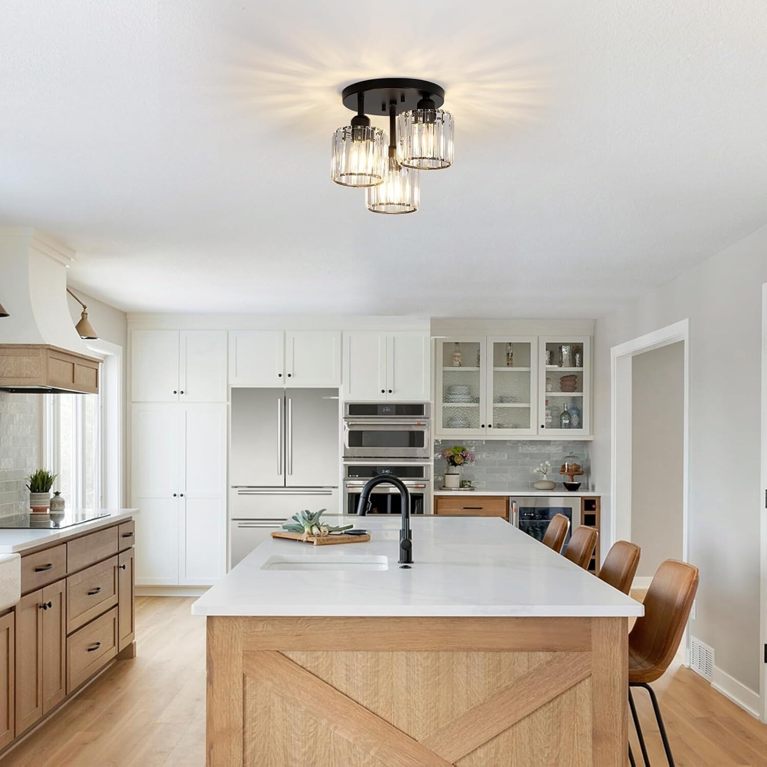 Semi flush island lighting on sale