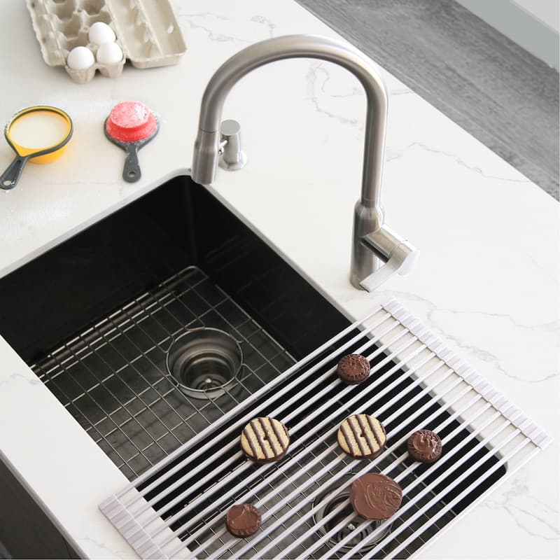 STYLISH Multipurpose Over Sink Roll-Up Dish Drying Rack