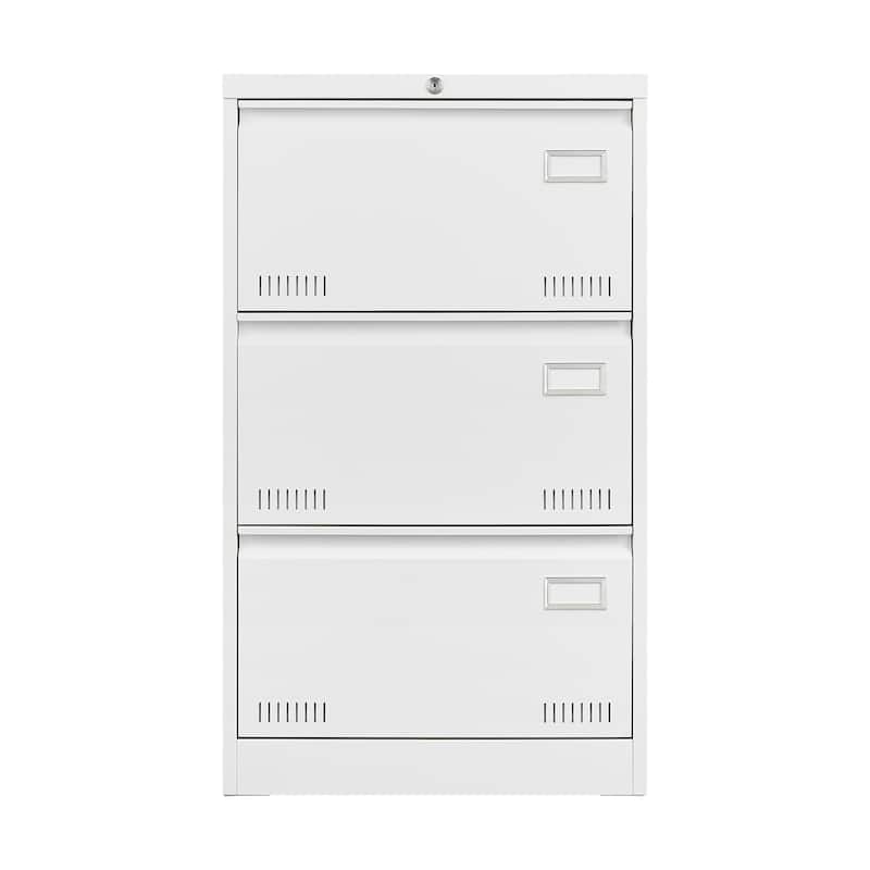 Metal Lateral 3 Drawer File Cabinet with Lock