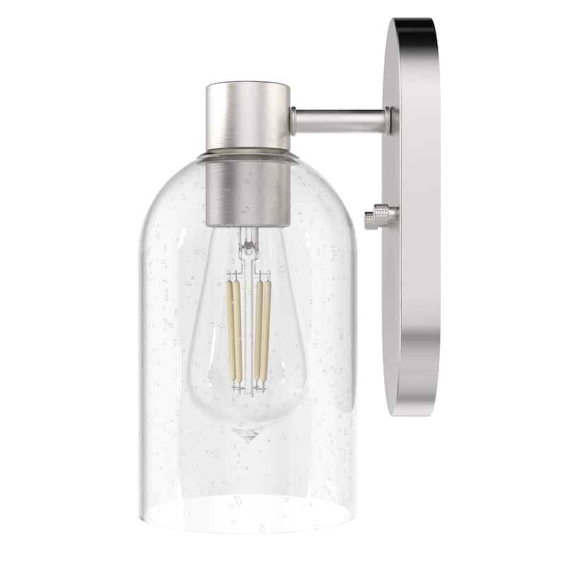 Hunter Lochemeade 1 Light Wall Sconce, Damp Rated - Bathroom, Hallway, Bedroom - Modern Farmhouse, Contemporary, Industrial