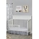 preview thumbnail 6 of 7, HomeRoots White Solid and Manufactured Wood Standard Four In One Convertible Crib - 60.25