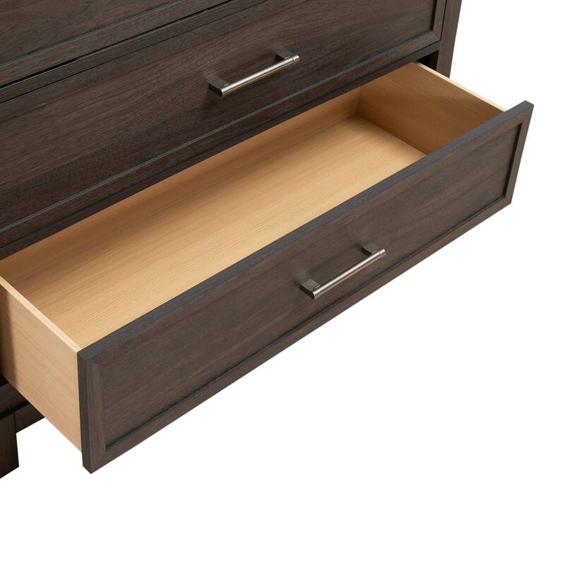 Liberty Furniture Modern Edge Upholstered Bed, Dresser & Mirror, Chest, Night Stand - King or Queen