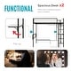 preview thumbnail 3 of 31, Furniture of America Jackson Modern Black Metal Loft Bed with Dual Desks and Closet Rod