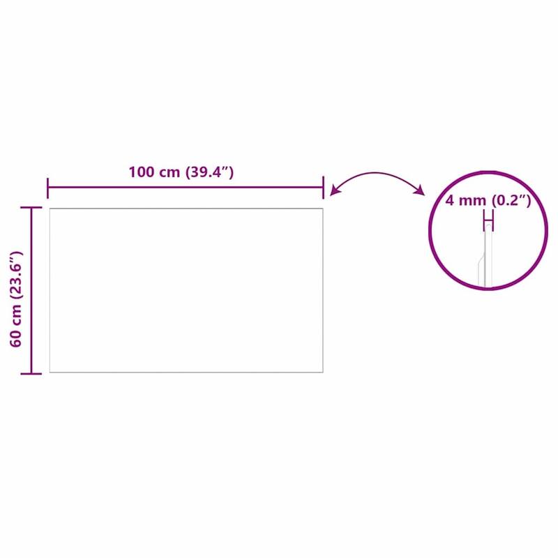 vidaXL Wall Mirror Square 15.75 x 15.75 in Tempered Glass