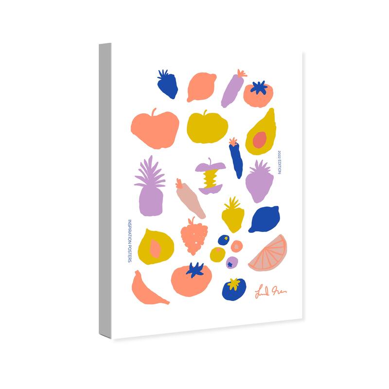 Wynwood Studio Canvas Food and Cuisine Fruits and Veggies Orange and Pastel Orange Modern & Contemporary Wall Art Canvas Print