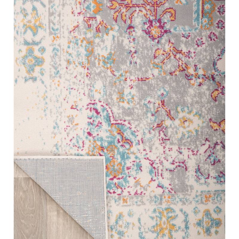 The Curated Nomad Sunset Bohemian Vintage Medallion Rug