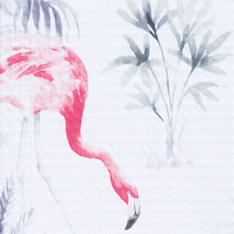 27" x 18" Flamingo Kitchen and Bathroom Graphic Print Hand Towel