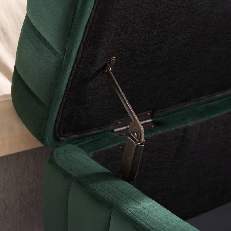 49.2"W Modern Storage Bench,Bedroom Ottoman Bench with Metal Legs