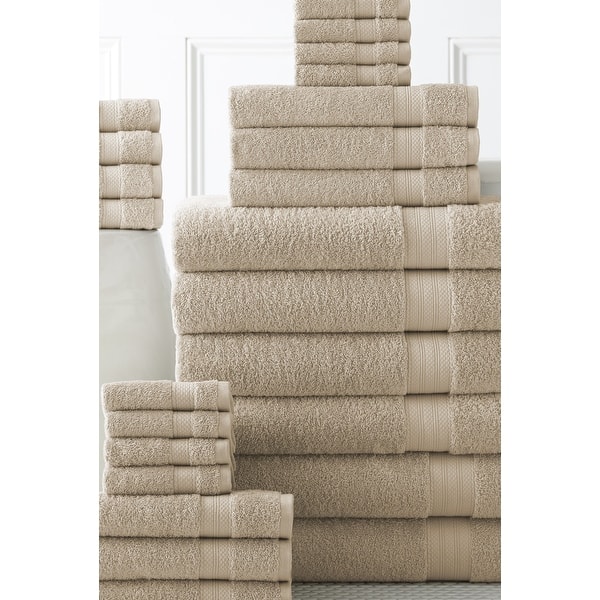 100 Cotton 24 Piece Move In Bundle Towel Set 2 Bath Sheets 4 Bath Towels 6 Hand Towels 8 Wash Cloths 4 Fingertip Towels On Sale Overstock 30693665