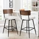 preview thumbnail 38 of 136, 26"/29" Faux Leather Swivel Counter/Bar Stools Set of 2/3