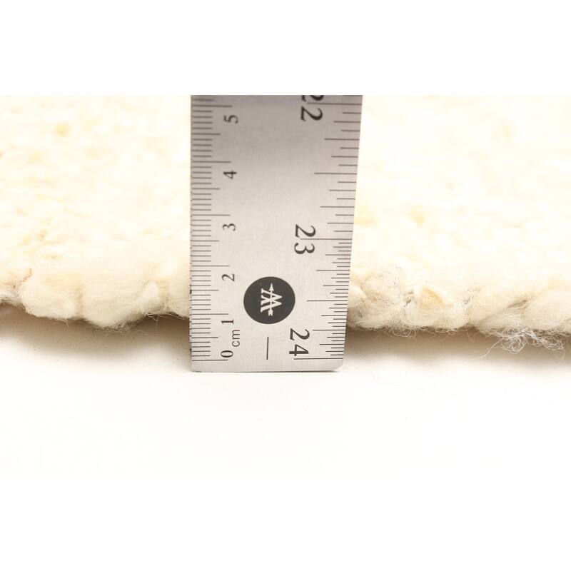 ECARPETGALLERY Braid weave Sienna Cream Wool Rug - 5'3 x 8'2