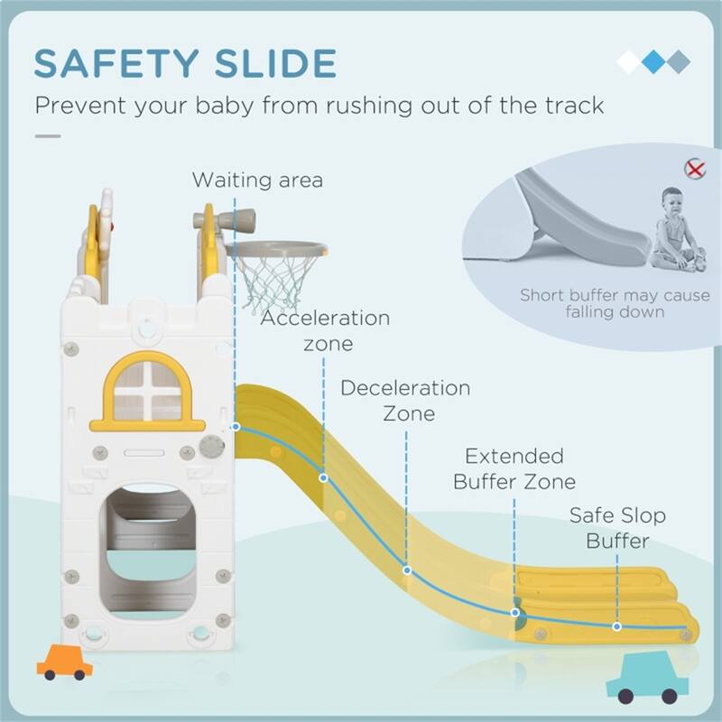 Wooden Toddler Swing Set With Slide 8-in-1 Play Outdoor - 70.1" L x 69.7" W x 39" H