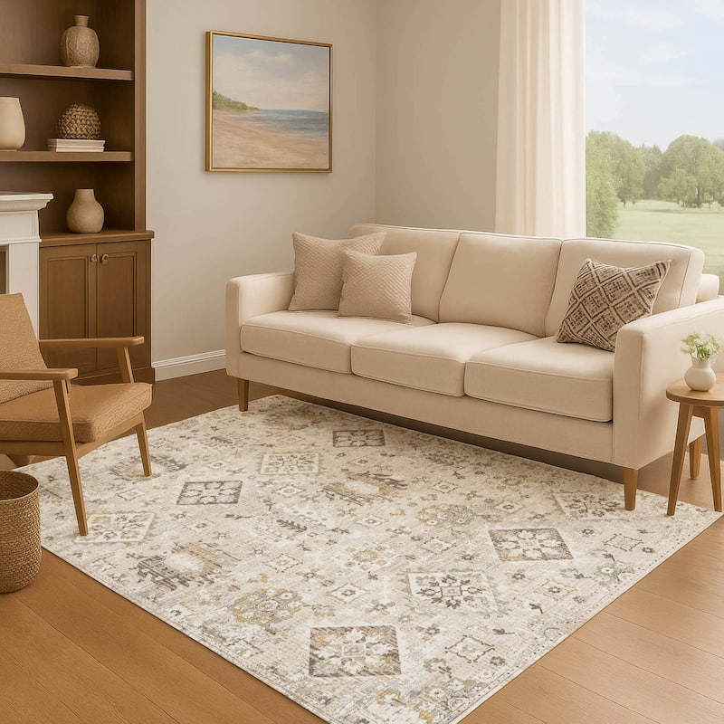 Premium Washable Super Soft Traditional Nora Mayfield Rug