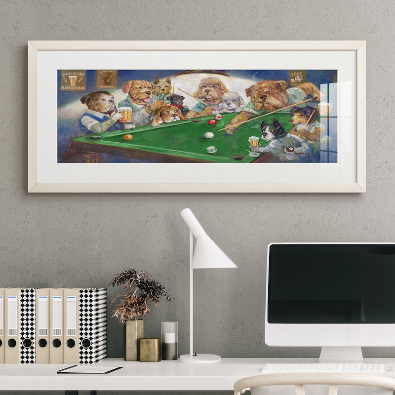 Pool Dogs-Premium Gallery Framed Print