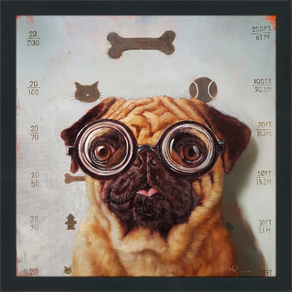 "Canine Eye Exam" by Lucia Heffernan Print on Acrylic