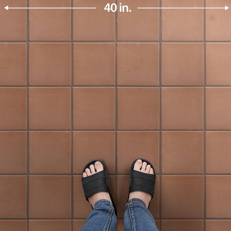 Merola Tile Lincoln Quarry Mayflower Red 7-5/8" x 7-5/8" Ceramic Floor and Wall Tile