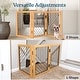 preview thumbnail 13 of 13, PETMAKER 3-Panel Foldable Pet Gate, Natural - N/A
