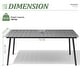 preview thumbnail 2 of 35, Pellebant Outdoor Aluminum Rectangular Dining Table