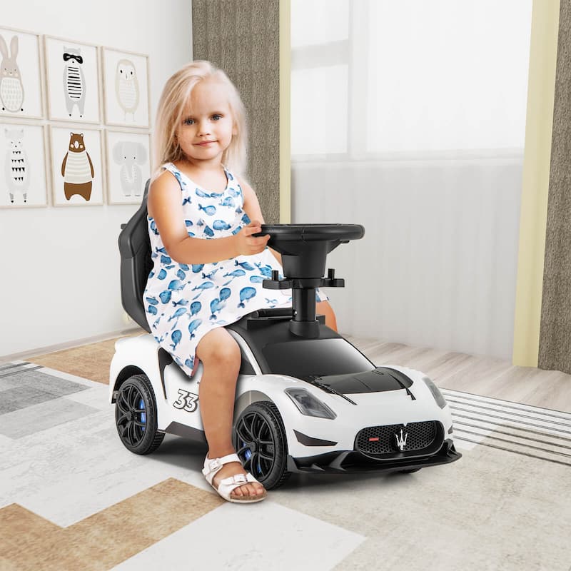 Costway 3-in-1 Ride on Push Car Maserati Licensed Foot to Floor Kids - See Details