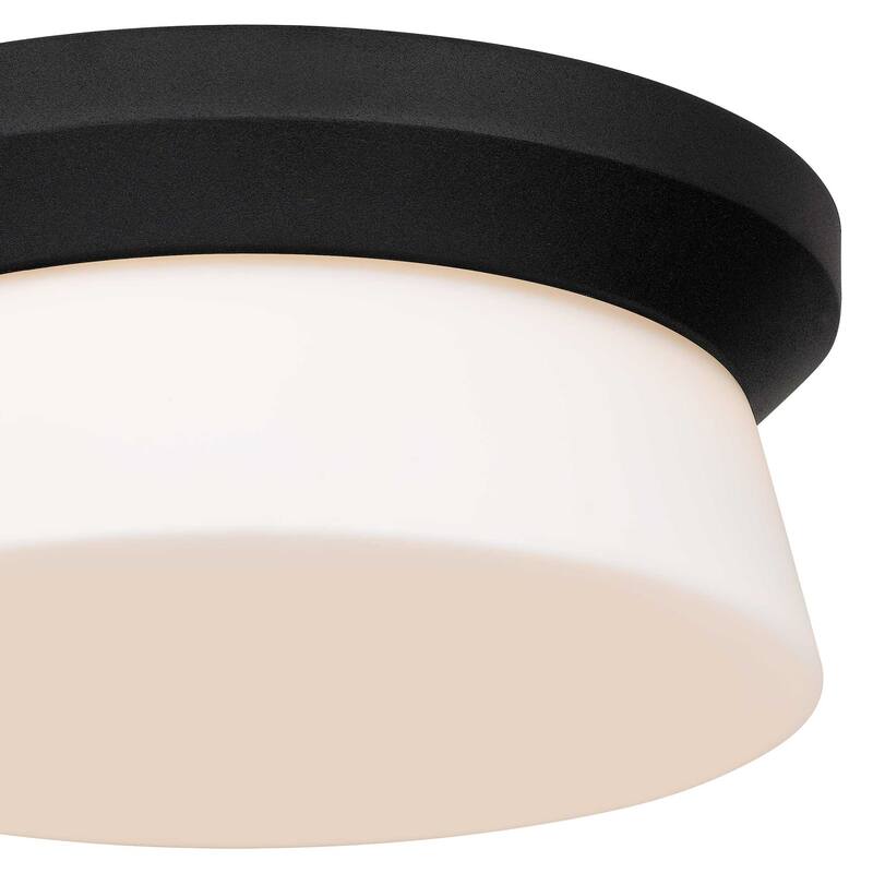 11 inch Black Integrated LED Flush Mount