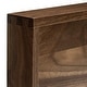 preview thumbnail 37 of 76, KINWELL Square Black Walnut Wood Serving Tray Ottoman Tray with Handles