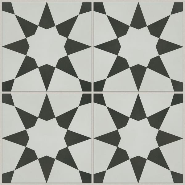 Shop Shaw Cs56z Revival Josefina 8 Square Floor And Wall Tile Matte Onyx Overstock 31270323