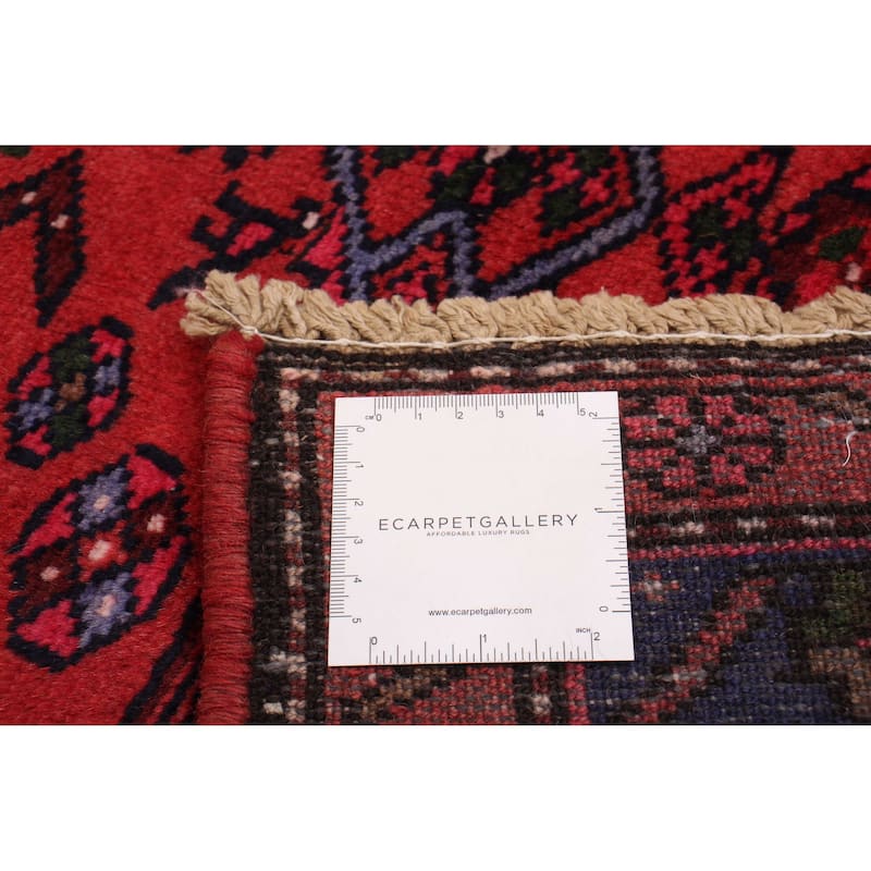 ECARPETGALLERY Hand-knotted Andelz Red Wool Rug - 3'3 x 6'4