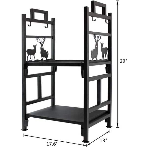 2-tier Wood Log Rack - Bed Bath & Beyond - 34166782