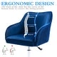 preview thumbnail 93 of 117, Corvus Braff Velvet Upholstered Adjustable Ergonomic Office Chair