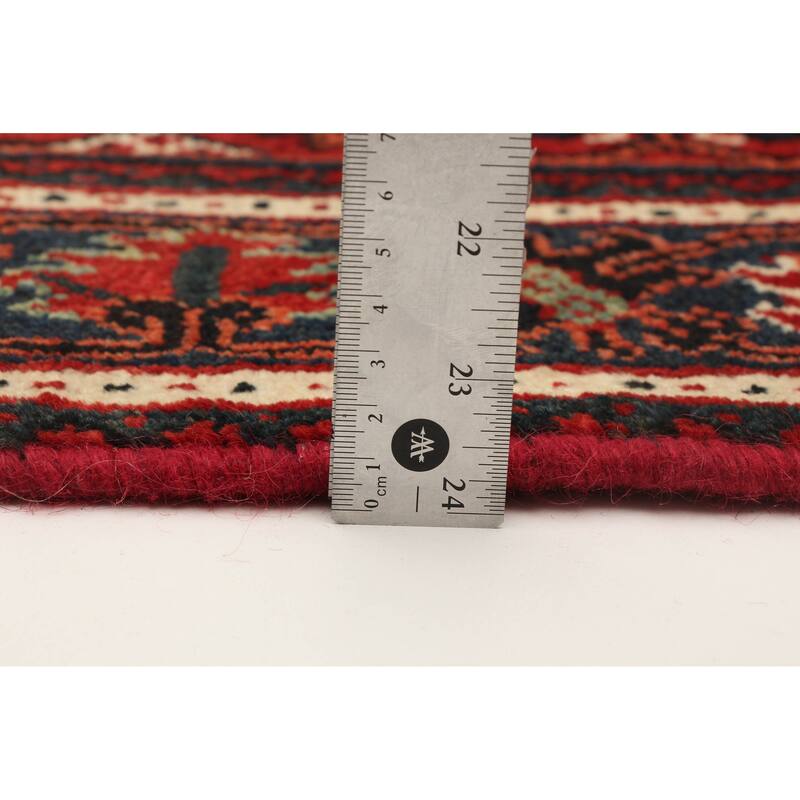 ECARPETGALLERY Hand-knotted Anatolian Vintage Red Wool Rug - 4'5 x 6'7