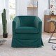 preview thumbnail 3 of 4, 27.36" Wide Modern Swivel Chairs Upholstery Accent Barrel Sofa Chairs For Bedroom Living Room Office Apartment