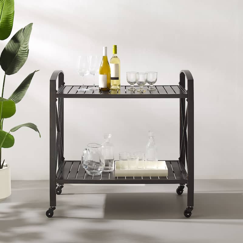 Kaplan Outdoor Metal Bar Cart