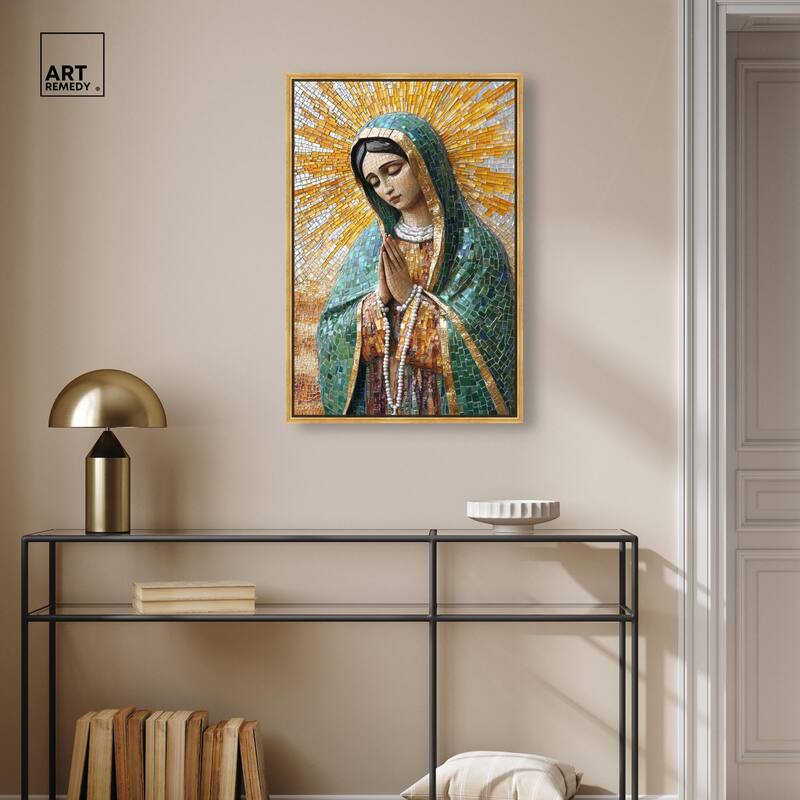 Tessellated Tepeyac Vision Canvas by Art Remedy