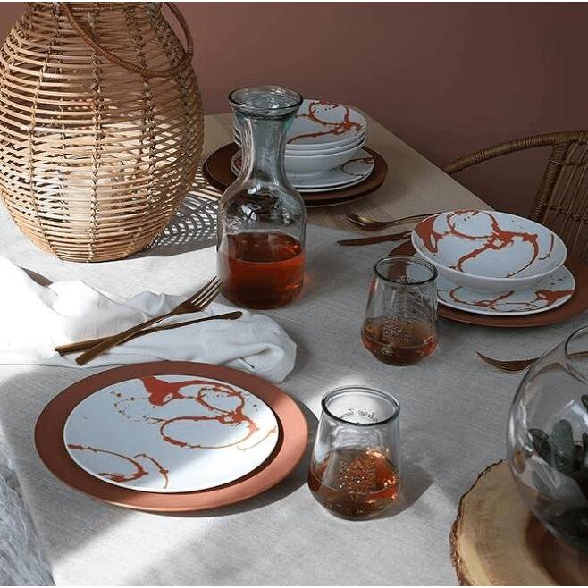 Euro Ceramica Nile Mix & Match 12 Piece Porcelain Dinnerware Set - Mix & Match