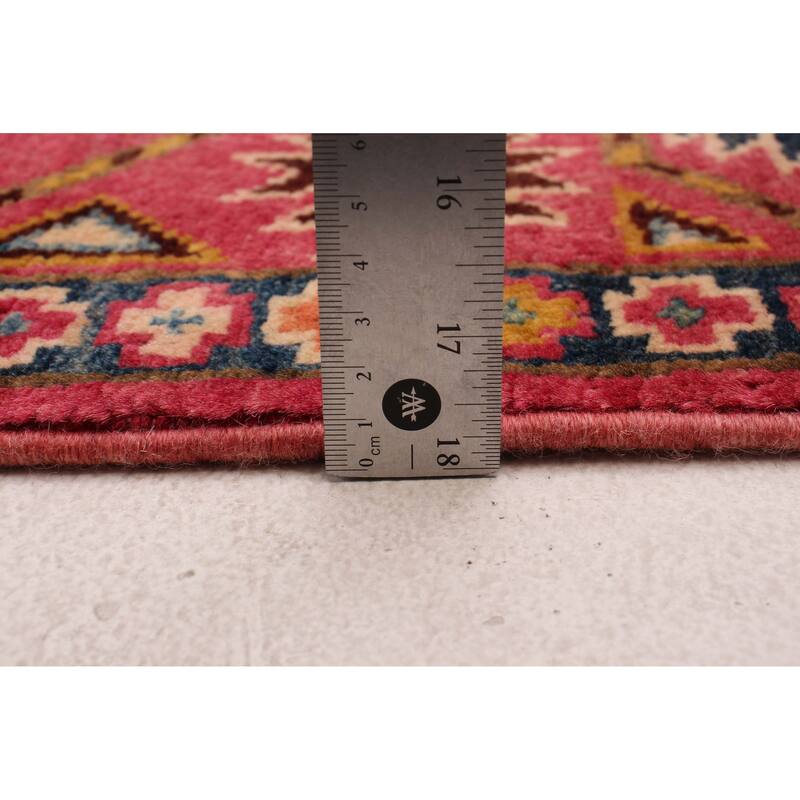 ECARPETGALLERY Hand-knotted Uzbek Ghazni Pink Wool Rug - 3'11 x 5'10